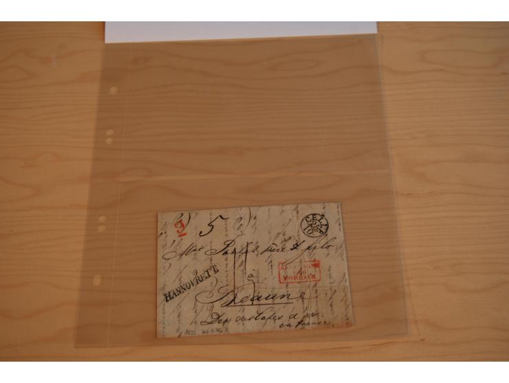 1800/70 (ca.), über 800 Vorphila- und (wenig) Dienstbriefe, dabei viel interessantes Material, Transit- und Militärbriefe; zu