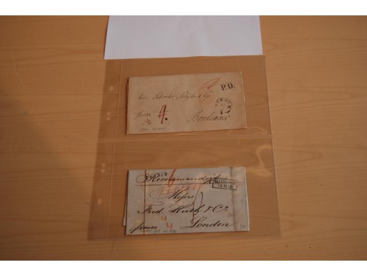 1800/70 (ca.), über 800 Vorphila- und (wenig) Dienstbriefe, dabei viel interessantes Material, Transit- und Militärbriefe; zu