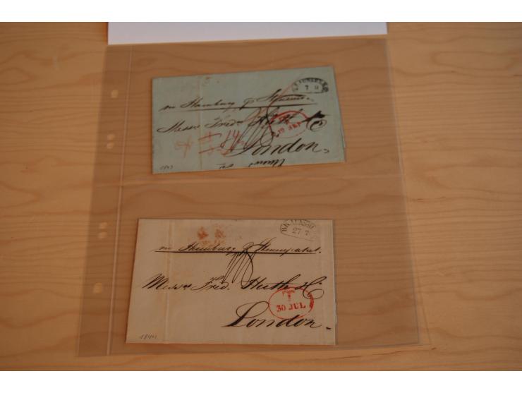 1800/70 (ca.), über 800 Vorphila- und (wenig) Dienstbriefe, dabei viel interessantes Material, Transit- und Militärbriefe; zu