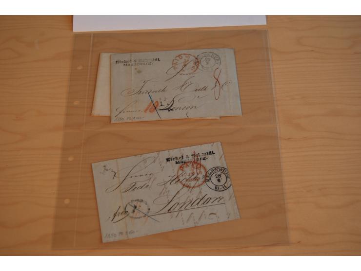 1800/70 (ca.), über 800 Vorphila- und (wenig) Dienstbriefe, dabei viel interessantes Material, Transit- und Militärbriefe; zu