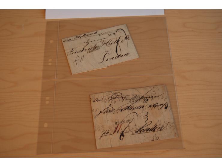 1800/70 (ca.), über 800 Vorphila- und (wenig) Dienstbriefe, dabei viel interessantes Material, Transit- und Militärbriefe; zu