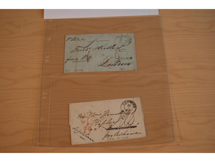 1800/70 (ca.), über 800 Vorphila- und (wenig) Dienstbriefe, dabei viel interessantes Material, Transit- und Militärbriefe; zu