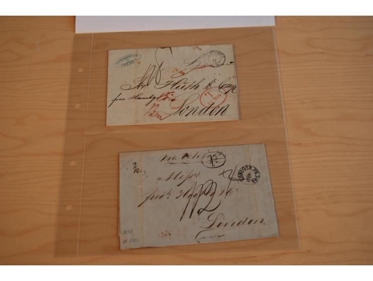 1800/70 (ca.), über 800 Vorphila- und (wenig) Dienstbriefe, dabei viel interessantes Material, Transit- und Militärbriefe; zu