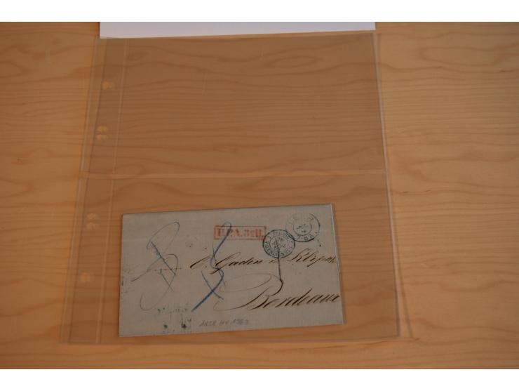 1800/70 (ca.), über 800 Vorphila- und (wenig) Dienstbriefe, dabei viel interessantes Material, Transit- und Militärbriefe; zu