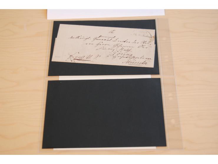 1800/70 (ca.), über 800 Vorphila- und (wenig) Dienstbriefe, dabei viel interessantes Material, Transit- und Militärbriefe; zu