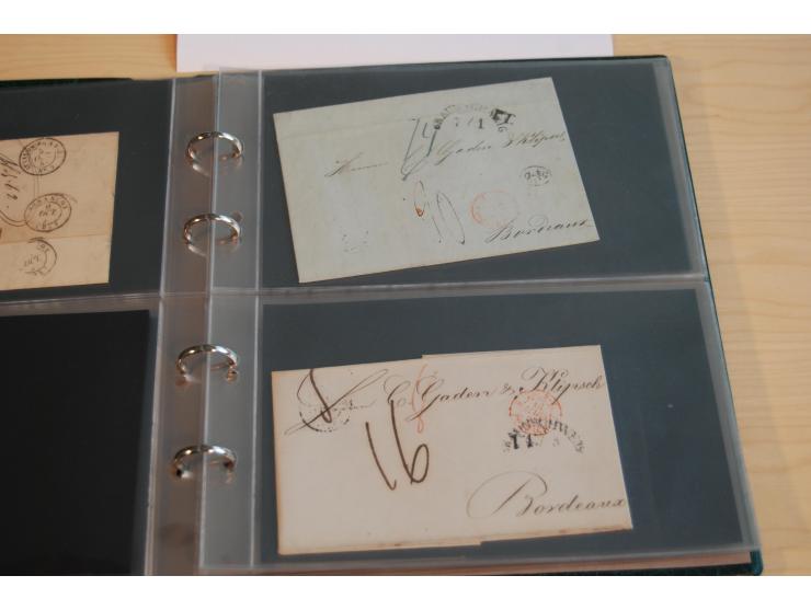 1800/70 (ca.), über 800 Vorphila- und (wenig) Dienstbriefe, dabei viel interessantes Material, Transit- und Militärbriefe; zu