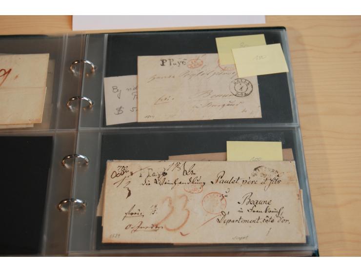 1800/70 (ca.), über 800 Vorphila- und (wenig) Dienstbriefe, dabei viel interessantes Material, Transit- und Militärbriefe; zu