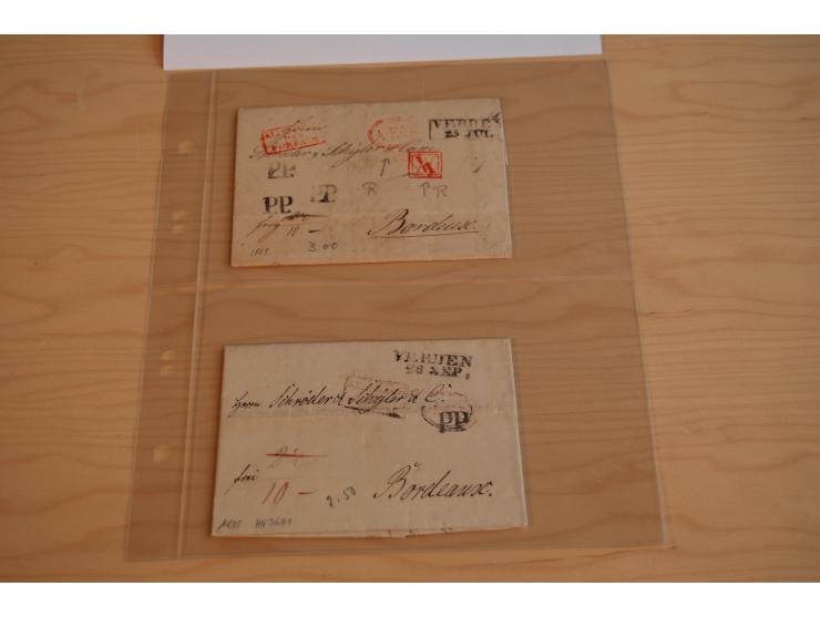 1800/70 (ca.), über 800 Vorphila- und (wenig) Dienstbriefe, dabei viel interessantes Material, Transit- und Militärbriefe; zu