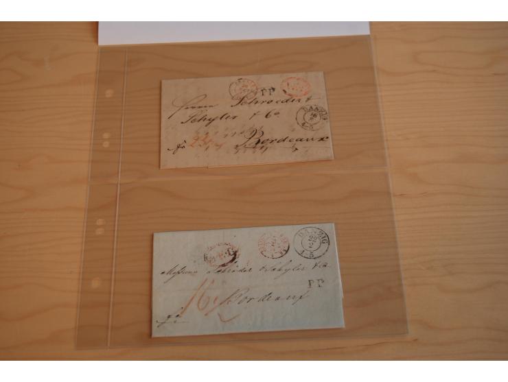 1800/70 (ca.), über 800 Vorphila- und (wenig) Dienstbriefe, dabei viel interessantes Material, Transit- und Militärbriefe; zu