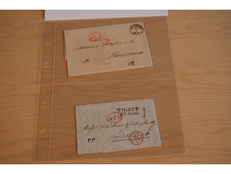 1800/70 (ca.), über 800 Vorphila- und (wenig) Dienstbriefe, dabei viel interessantes Material, Transit- und Militärbriefe; zu
