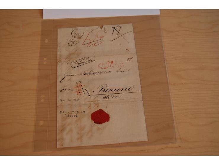 1800/70 (ca.), über 800 Vorphila- und (wenig) Dienstbriefe, dabei viel interessantes Material, Transit- und Militärbriefe; zu