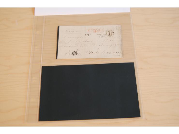1800/70 (ca.), über 800 Vorphila- und (wenig) Dienstbriefe, dabei viel interessantes Material, Transit- und Militärbriefe; zu