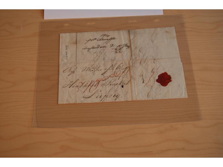 1800/70 (ca.), über 800 Vorphila- und (wenig) Dienstbriefe, dabei viel interessantes Material, Transit- und Militärbriefe; zu