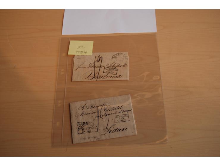 1800/70 (ca.), über 800 Vorphila- und (wenig) Dienstbriefe, dabei viel interessantes Material, Transit- und Militärbriefe; zu