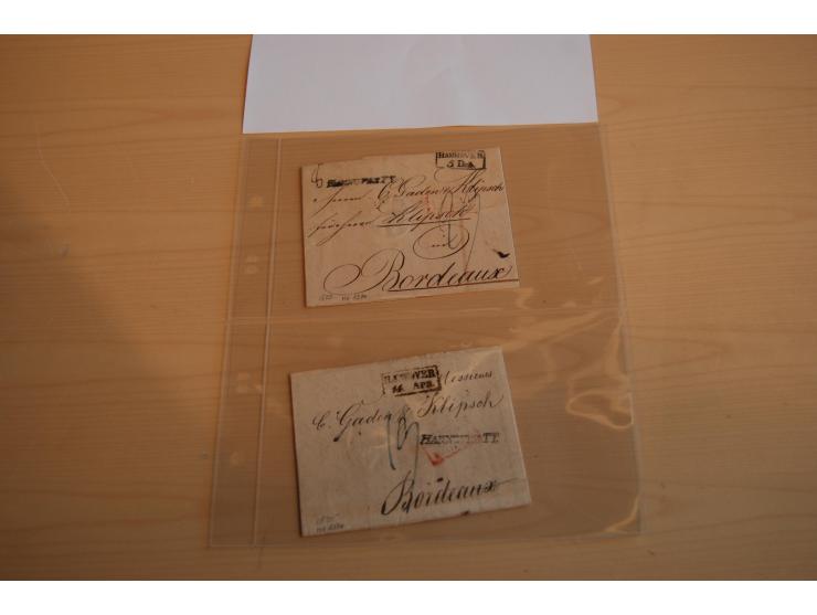 1800/70 (ca.), über 800 Vorphila- und (wenig) Dienstbriefe, dabei viel interessantes Material, Transit- und Militärbriefe; zu