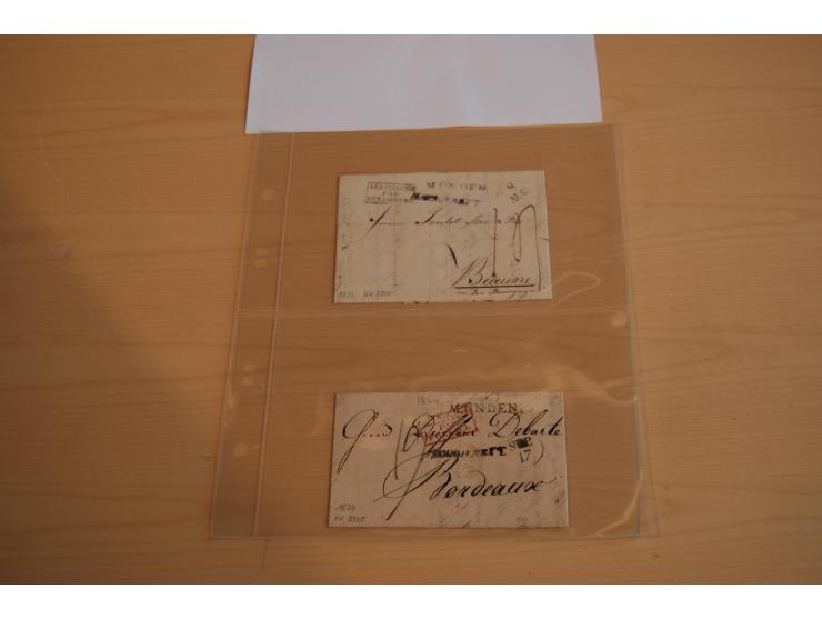 1800/70 (ca.), über 800 Vorphila- und (wenig) Dienstbriefe, dabei viel interessantes Material, Transit- und Militärbriefe; zu