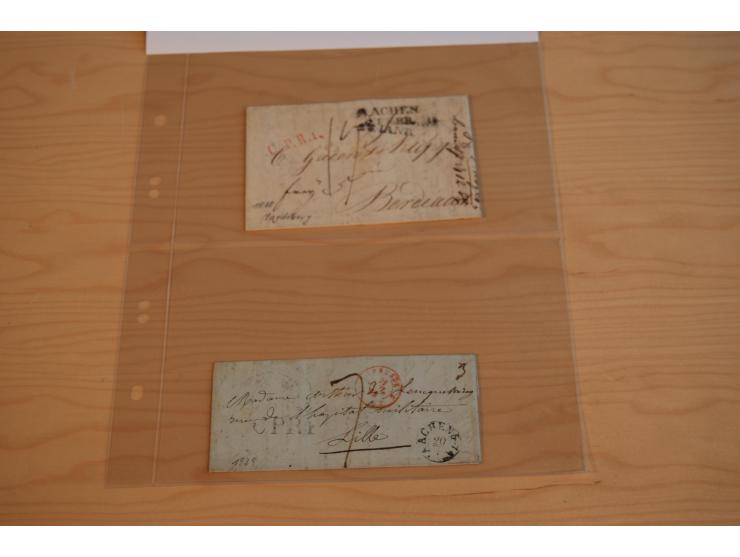 1800/70 (ca.), über 800 Vorphila- und (wenig) Dienstbriefe, dabei viel interessantes Material, Transit- und Militärbriefe; zu