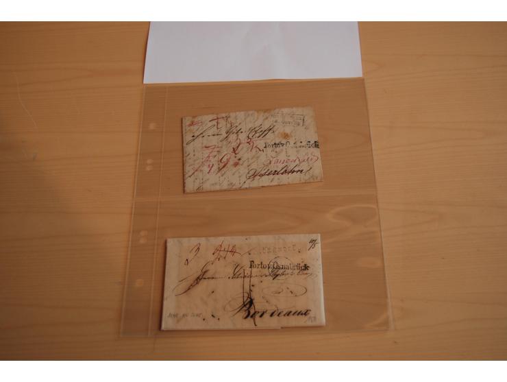 1800/70 (ca.), über 800 Vorphila- und (wenig) Dienstbriefe, dabei viel interessantes Material, Transit- und Militärbriefe; zu