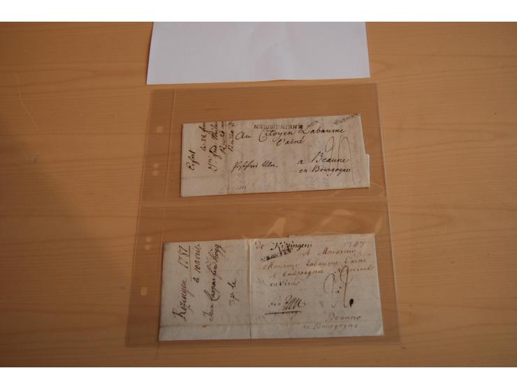 1800/70 (ca.), über 800 Vorphila- und (wenig) Dienstbriefe, dabei viel interessantes Material, Transit- und Militärbriefe; zu