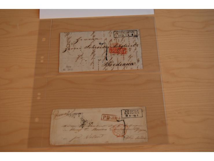 1800/70 (ca.), über 800 Vorphila- und (wenig) Dienstbriefe, dabei viel interessantes Material, Transit- und Militärbriefe; zu