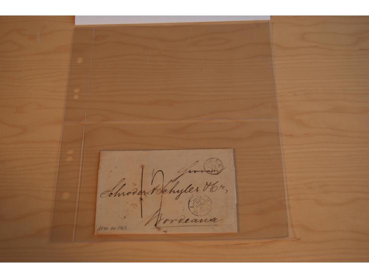 1800/70 (ca.), über 800 Vorphila- und (wenig) Dienstbriefe, dabei viel interessantes Material, Transit- und Militärbriefe; zu