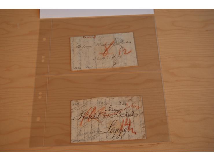 1800/70 (ca.), über 800 Vorphila- und (wenig) Dienstbriefe, dabei viel interessantes Material, Transit- und Militärbriefe; zu