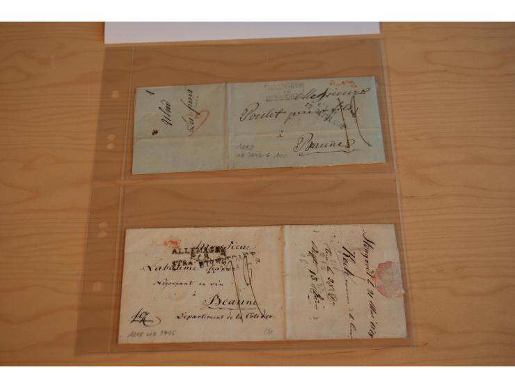 1800/70 (ca.), über 800 Vorphila- und (wenig) Dienstbriefe, dabei viel interessantes Material, Transit- und Militärbriefe; zu