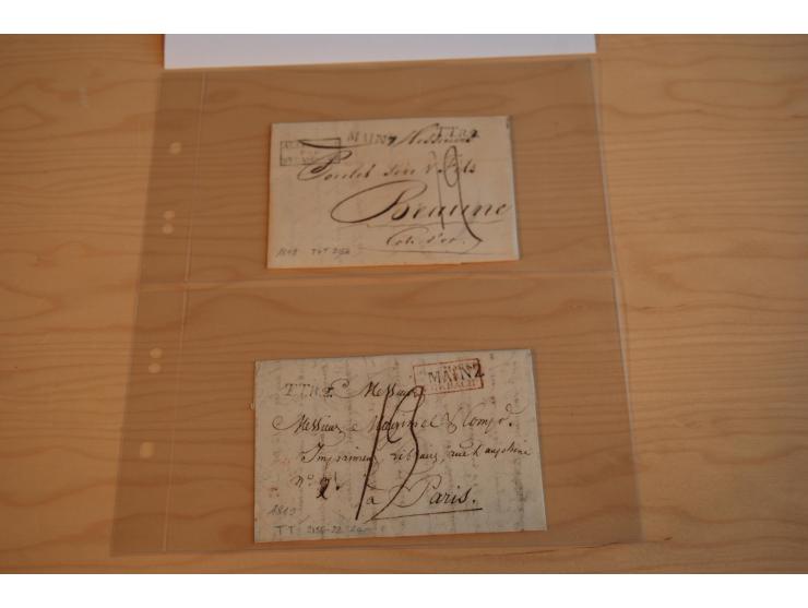 1800/70 (ca.), über 800 Vorphila- und (wenig) Dienstbriefe, dabei viel interessantes Material, Transit- und Militärbriefe; zu