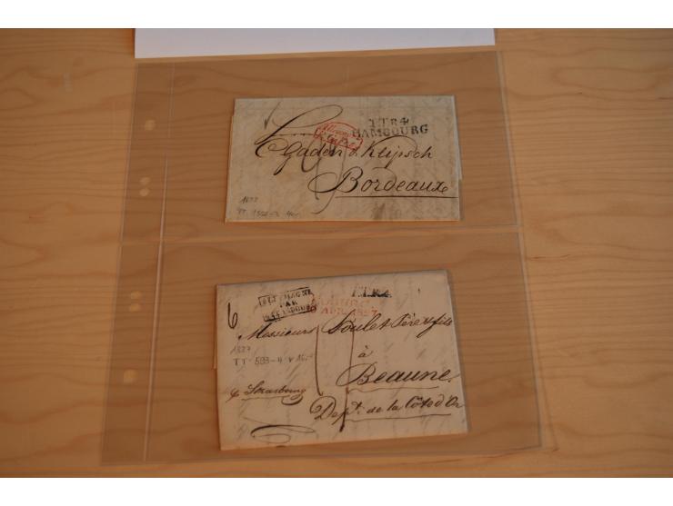 1800/70 (ca.), über 800 Vorphila- und (wenig) Dienstbriefe, dabei viel interessantes Material, Transit- und Militärbriefe; zu