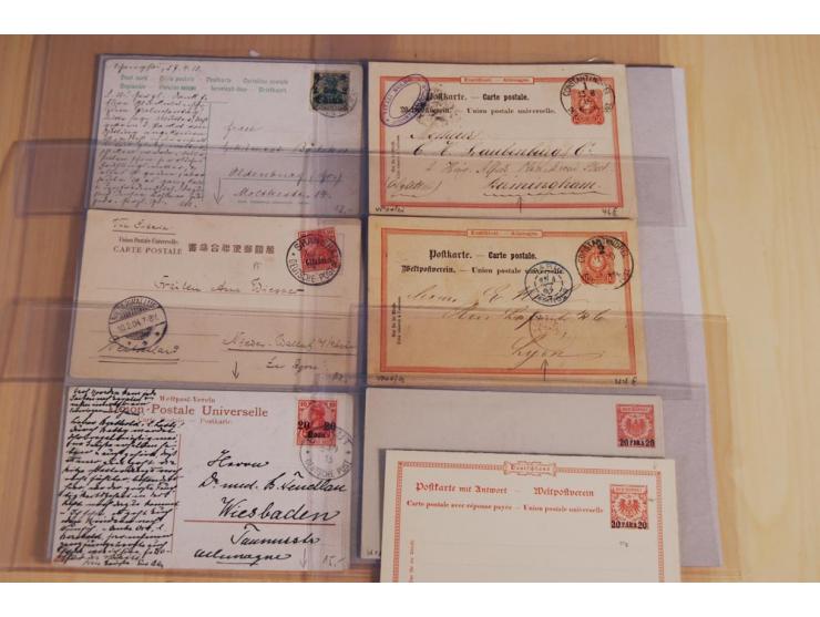 1897/1919, ca. 125 Briefe, Karten und GSK, dabei R-Briefe, Ansichtskarten, Auslandspost und interessante Stempel, unterschied