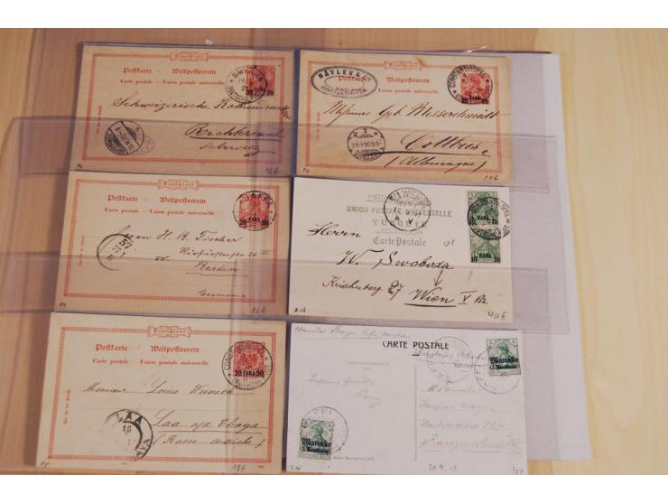 1897/1919, ca. 125 Briefe, Karten und GSK, dabei R-Briefe, Ansichtskarten, Auslandspost und interessante Stempel, unterschied