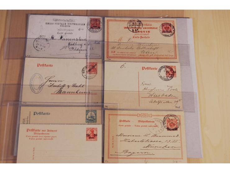 1897/1919, ca. 125 Briefe, Karten und GSK, dabei R-Briefe, Ansichtskarten, Auslandspost und interessante Stempel, unterschied
