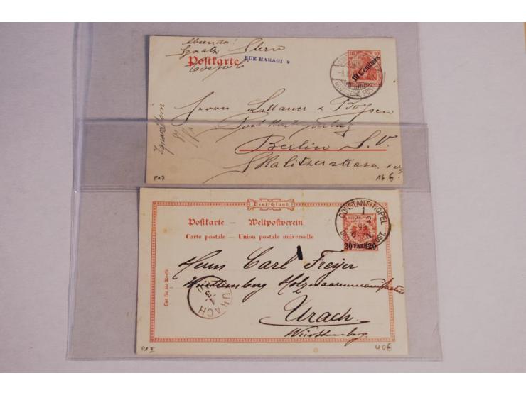 1897/1919, ca. 125 Briefe, Karten und GSK, dabei R-Briefe, Ansichtskarten, Auslandspost und interessante Stempel, unterschied