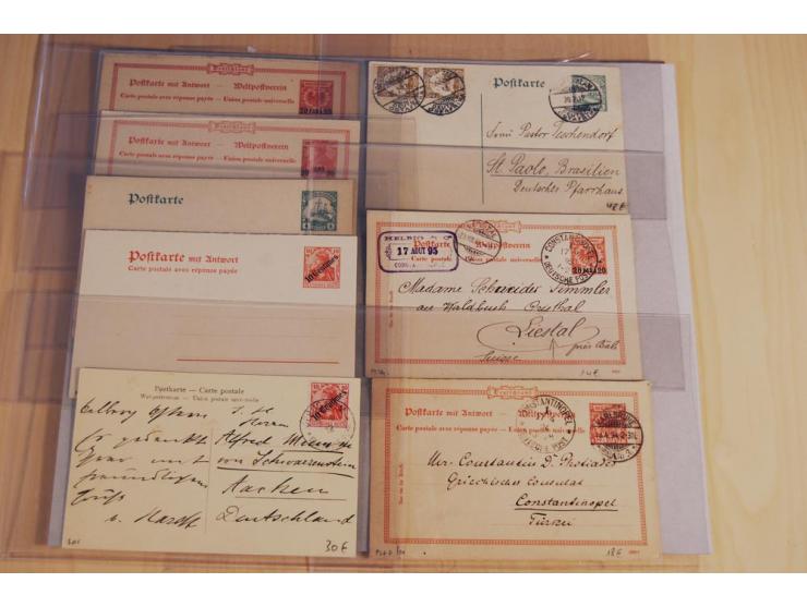 1897/1919, ca. 125 Briefe, Karten und GSK, dabei R-Briefe, Ansichtskarten, Auslandspost und interessante Stempel, unterschied