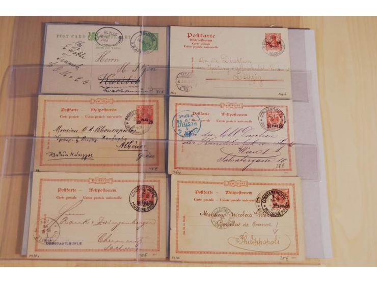 1897/1919, ca. 125 Briefe, Karten und GSK, dabei R-Briefe, Ansichtskarten, Auslandspost und interessante Stempel, unterschied