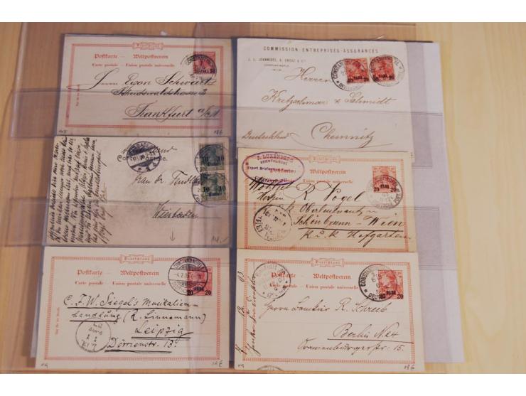 1897/1919, ca. 125 Briefe, Karten und GSK, dabei R-Briefe, Ansichtskarten, Auslandspost und interessante Stempel, unterschied