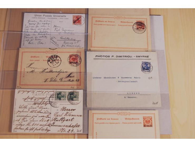 1897/1919, ca. 125 Briefe, Karten und GSK, dabei R-Briefe, Ansichtskarten, Auslandspost und interessante Stempel, unterschied