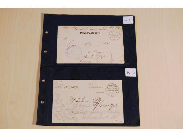 1900/16, fast nur bessere Belege mit interessanten Stempeln, R-Briefen, GSK und besonderen Verwendungen, u.a. R-Warenprobe-Ta