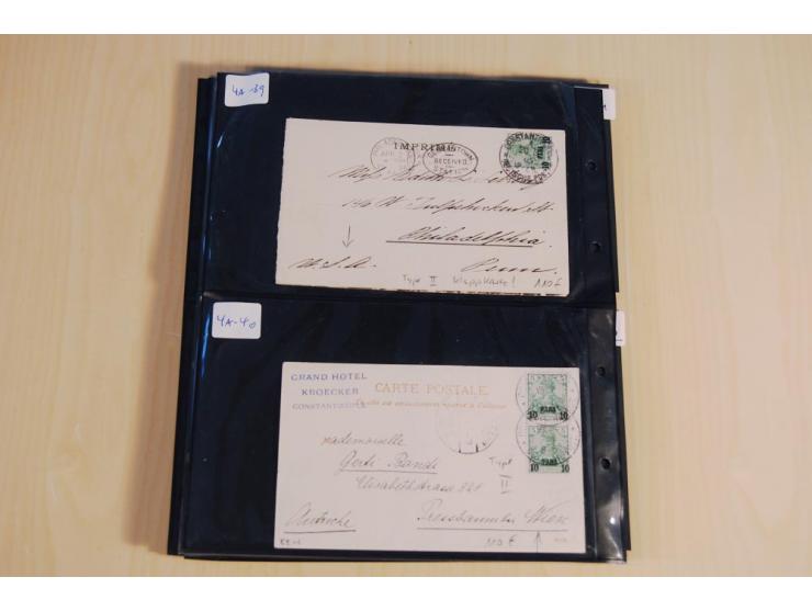 1900/16, fast nur bessere Belege mit interessanten Stempeln, R-Briefen, GSK und besonderen Verwendungen, u.a. R-Warenprobe-Ta