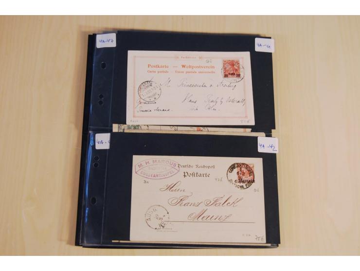 1900/16, fast nur bessere Belege mit interessanten Stempeln, R-Briefen, GSK und besonderen Verwendungen, u.a. R-Warenprobe-Ta