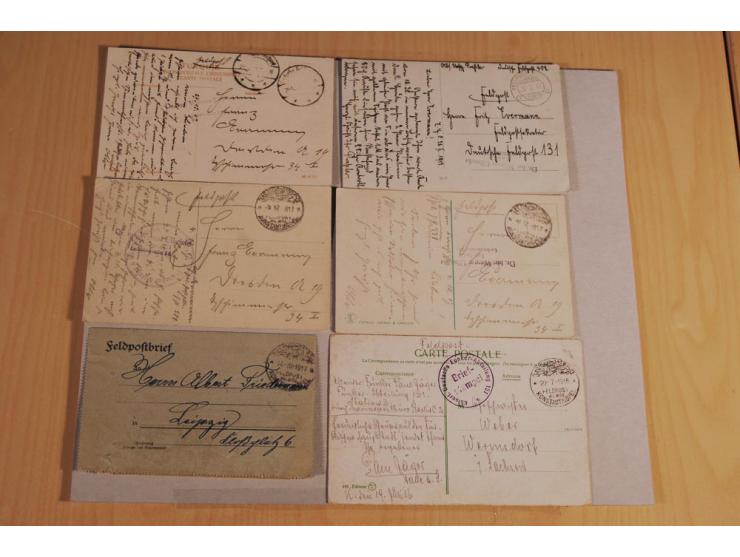 MILITÄR-MISSION: 1914/18, interessanter Posten Briefe und Karten, dabei ALEPPO, BOSANTI, BIR ES SEBA, DAMASKUS, JERUSALEM, MA