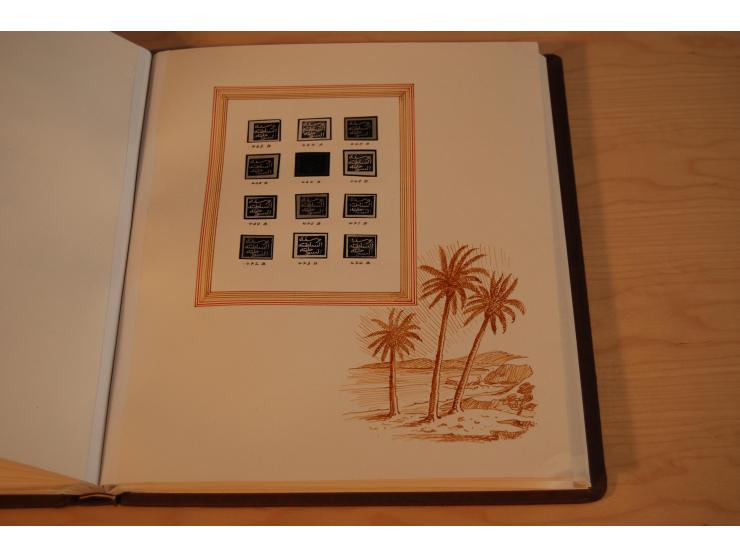 1889, kpl. ungebrauchte Sammlung aller Frei- und Dienstmarken im sogenannten Lerche-Album mit Gutachten von Lerche und Dr. Pi