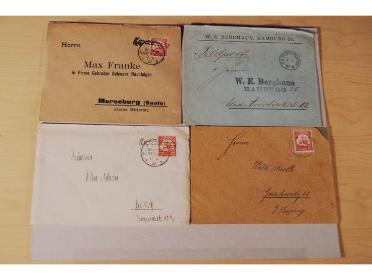 1899/1915 (ca.), rund 80 Briefe und Karten, dabei bessere Stempel wie Wanderstempel "Gochaganas", "GOCHAS" (ohne Segment), Wa