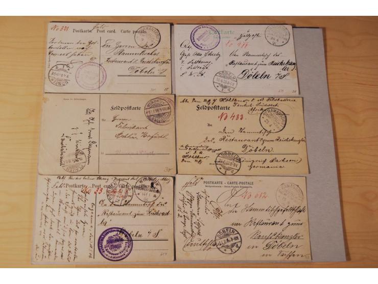 1899/1915 (ca.), rund 80 Briefe und Karten, dabei bessere Stempel wie Wanderstempel "Gochaganas", "GOCHAS" (ohne Segment), Wa