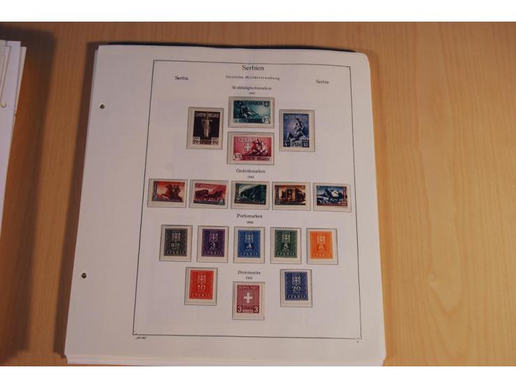 1939/45, teils ungebrauchte und gestempelte, meist aber postfrische Sammlung mit einigen Besonderheiten, dabei Böhmen u. Mähr