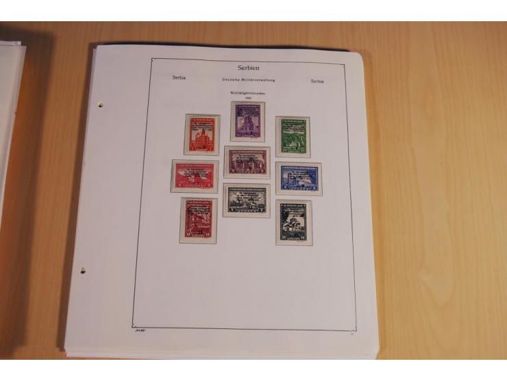 1939/45, teils ungebrauchte und gestempelte, meist aber postfrische Sammlung mit einigen Besonderheiten, dabei Böhmen u. Mähr