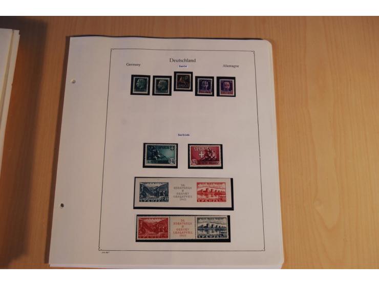 1939/45, teils ungebrauchte und gestempelte, meist aber postfrische Sammlung mit einigen Besonderheiten, dabei Böhmen u. Mähr