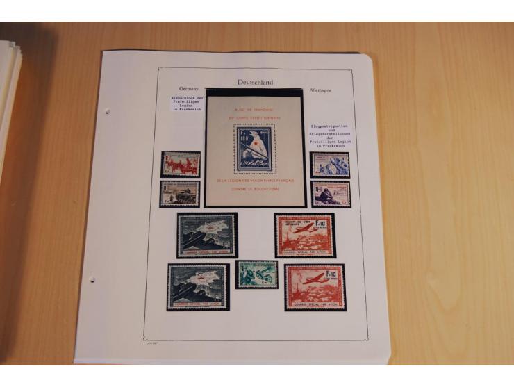 1939/45, teils ungebrauchte und gestempelte, meist aber postfrische Sammlung mit einigen Besonderheiten, dabei Böhmen u. Mähr