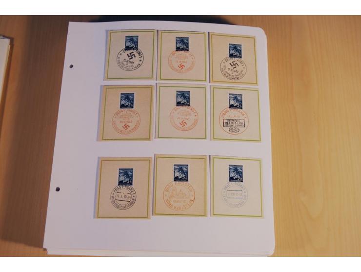 1939/45, teils ungebrauchte und gestempelte, meist aber postfrische Sammlung mit einigen Besonderheiten, dabei Böhmen u. Mähr