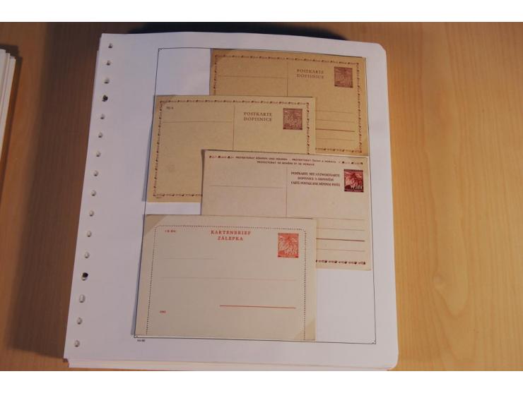 1939/45, teils ungebrauchte und gestempelte, meist aber postfrische Sammlung mit einigen Besonderheiten, dabei Böhmen u. Mähr